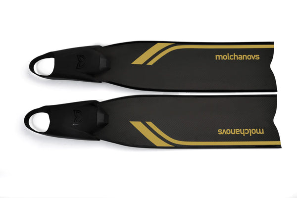 Molchanovs SPORT Bifins 3 Carbon with Gold Accent