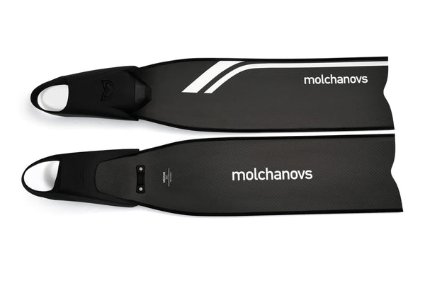 Molchanovs SPORT Bifins 3 Carbon with White Accent, showing both front and back side