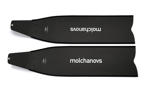 Molchanovs SPORT Bifins 3 Carbon Blade with White accent, back side