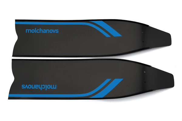 Molchanovs SPORT Bifins 3 Fiberglass Blade with Blue accent
