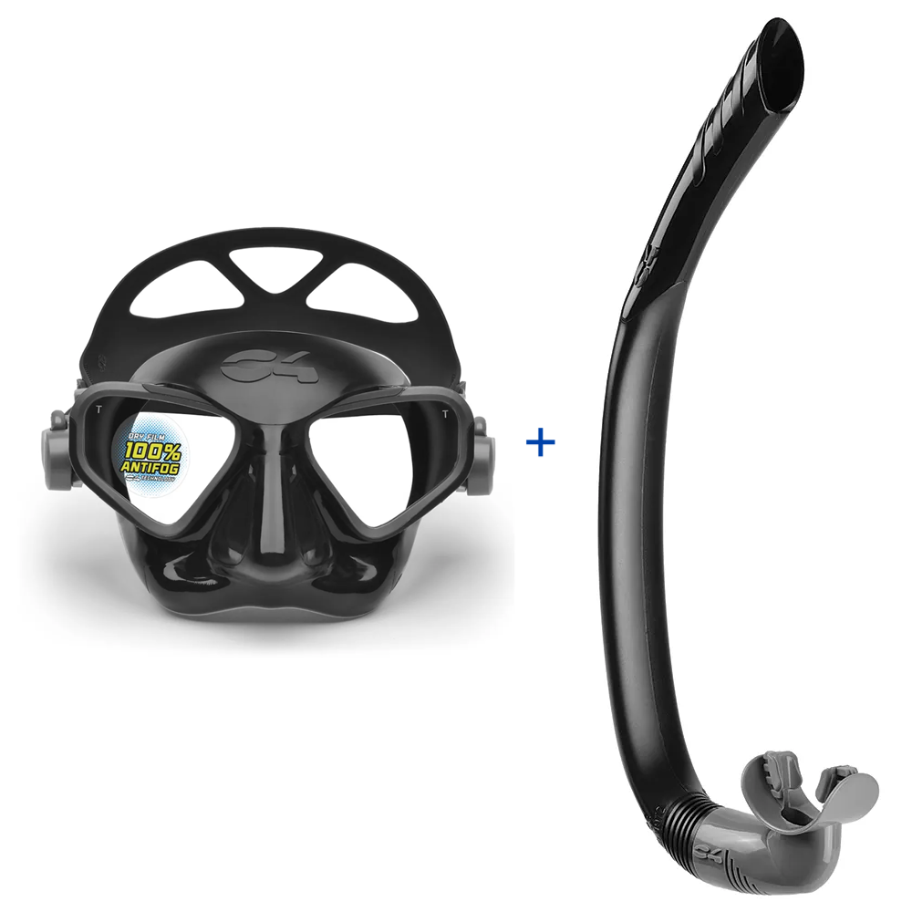 C4 Falcon Mask with C4 Meltemi Snorkel