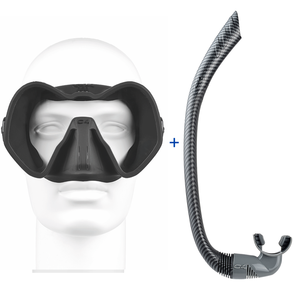 C4 Skyline Mask with C4 Meltemi Snorkel