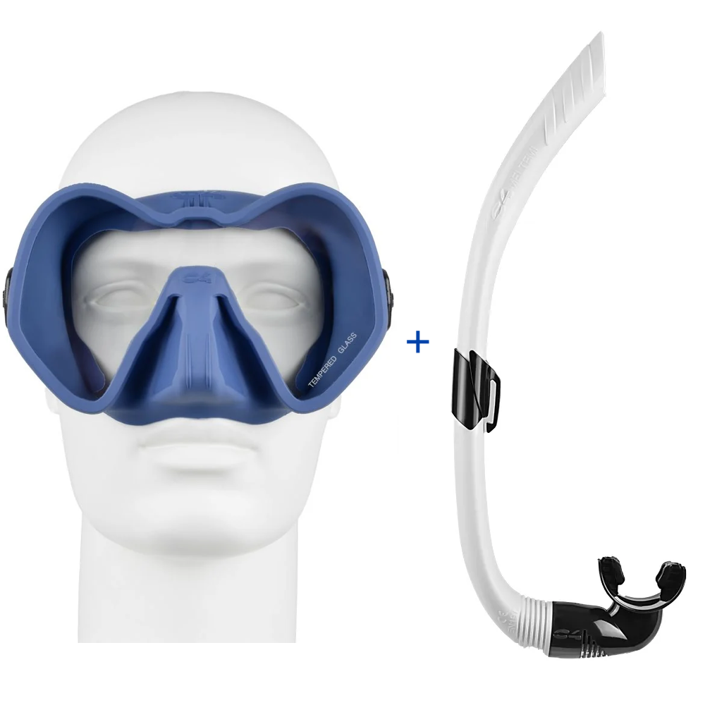 C4 Skyline Mask with C4 Meltemi Snorkel