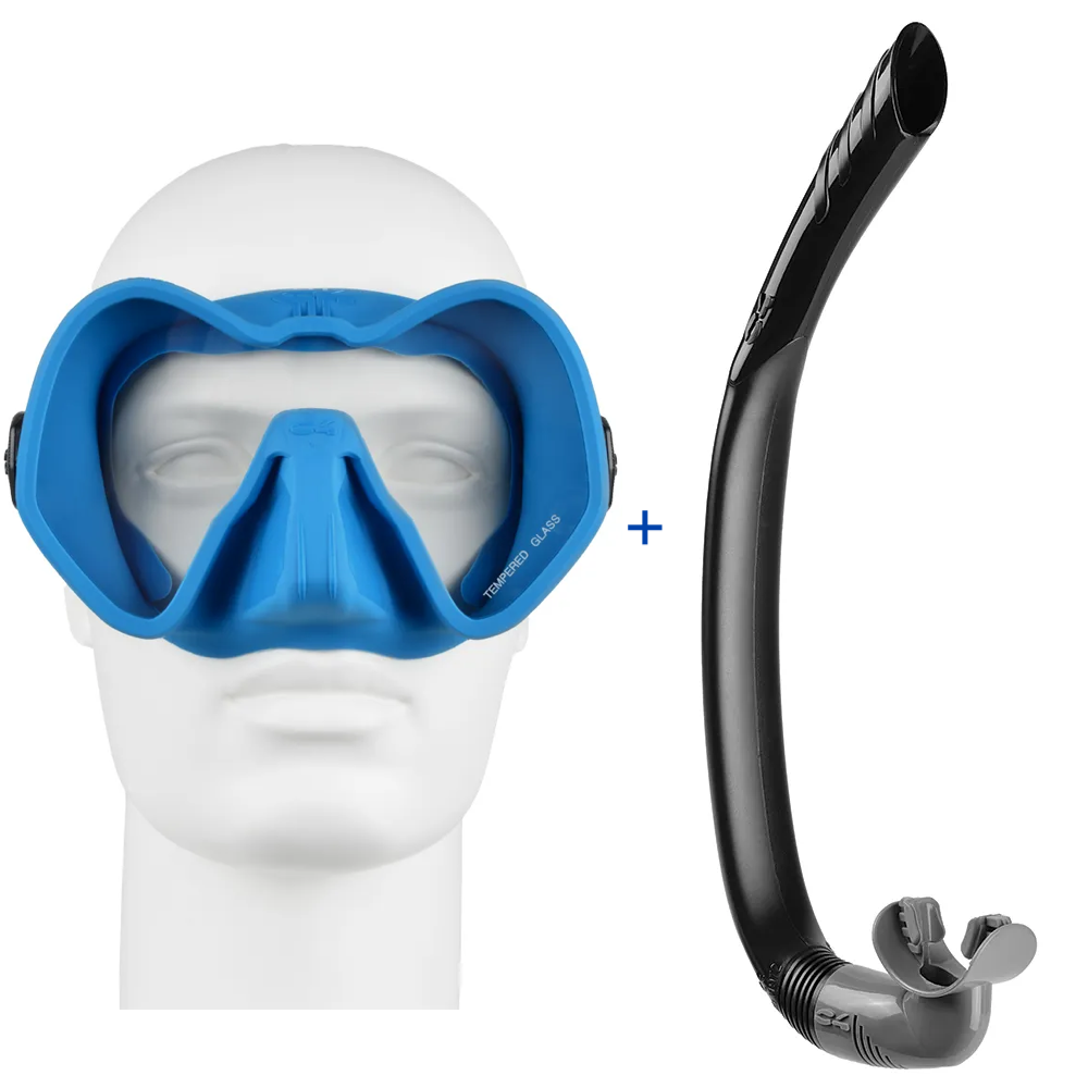 C4 Skyline Mask with C4 Meltemi Snorkel