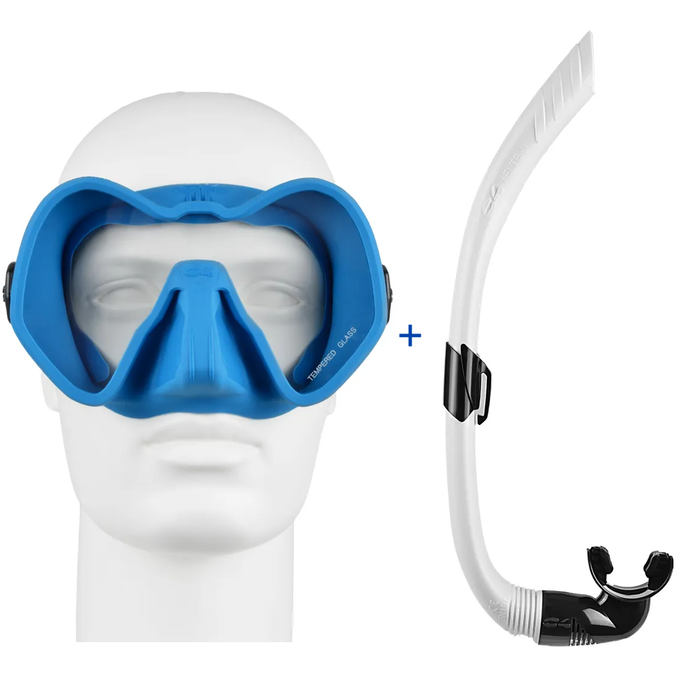 C4 Skyline Mask with C4 Meltemi Snorkel