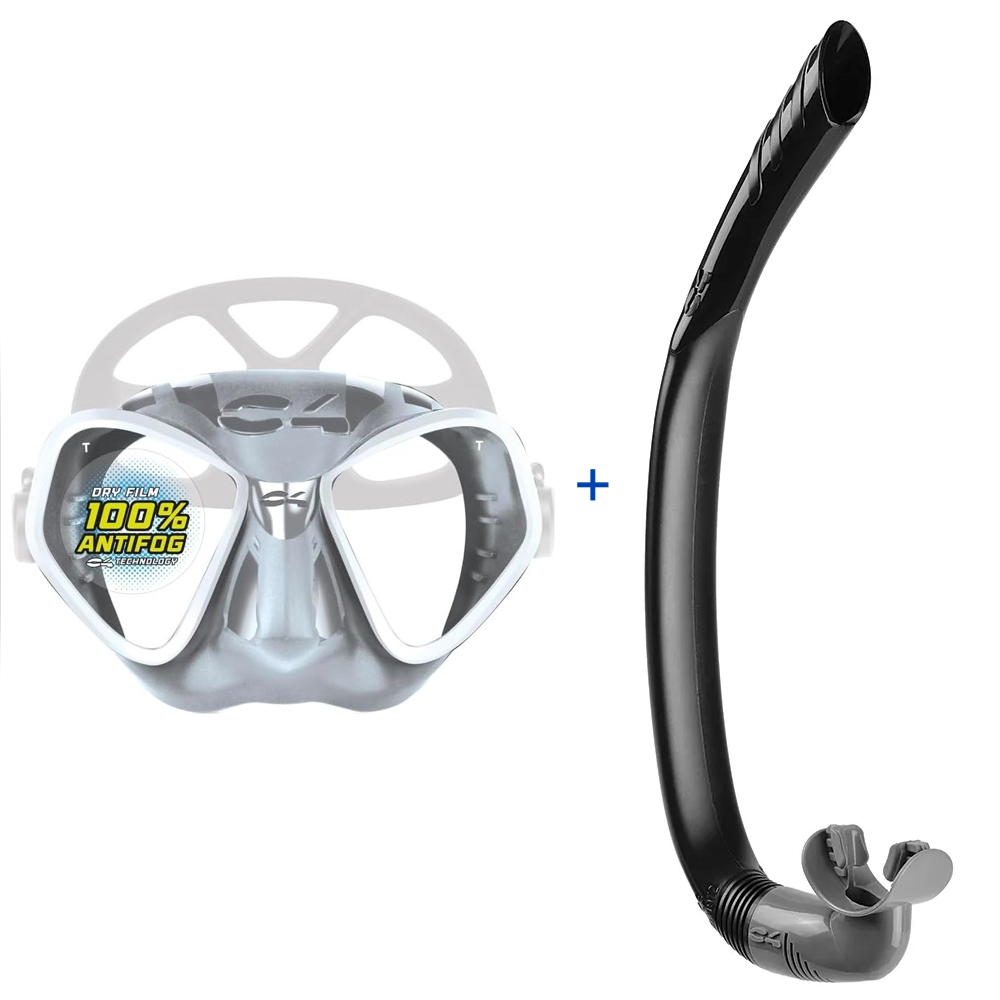 C4 Condor Mask with C4 Meltemi Snorkel