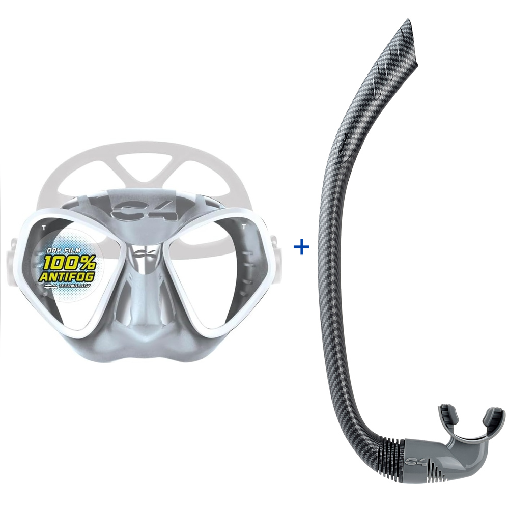 C4 Condor Mask with C4 Meltemi Snorkel