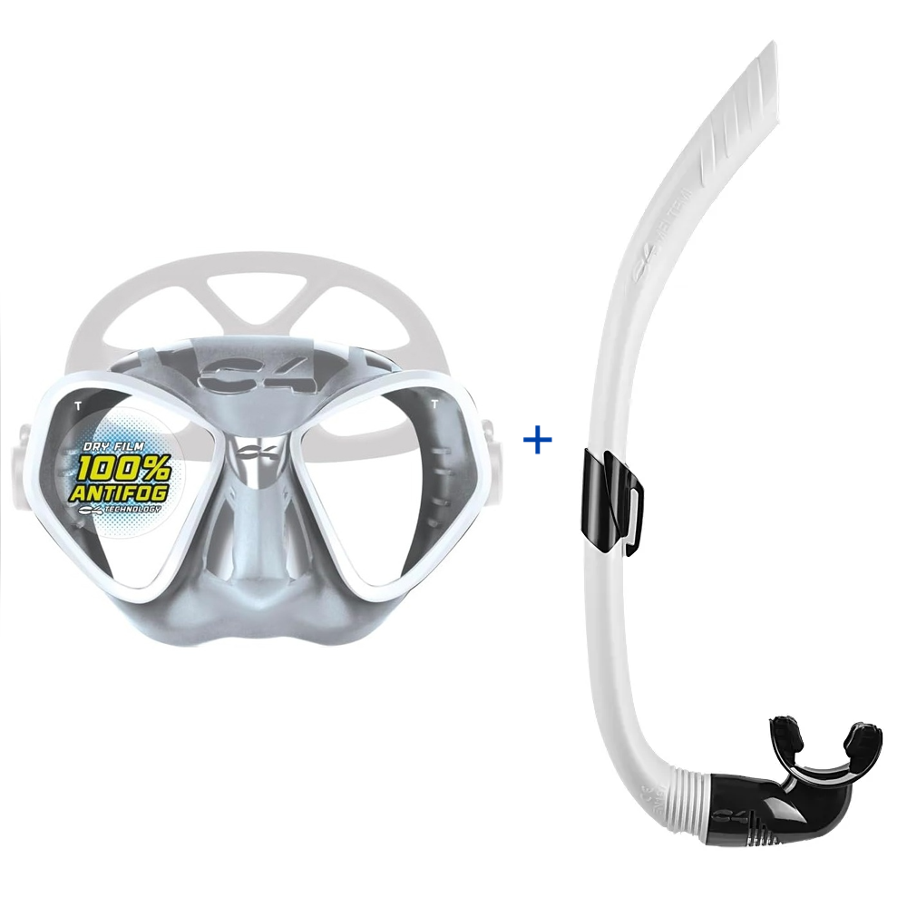 C4 Condor Mask with C4 Meltemi Snorkel