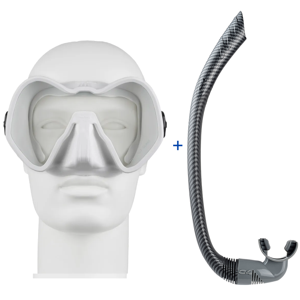 C4 Skyline Mask with C4 Meltemi Snorkel