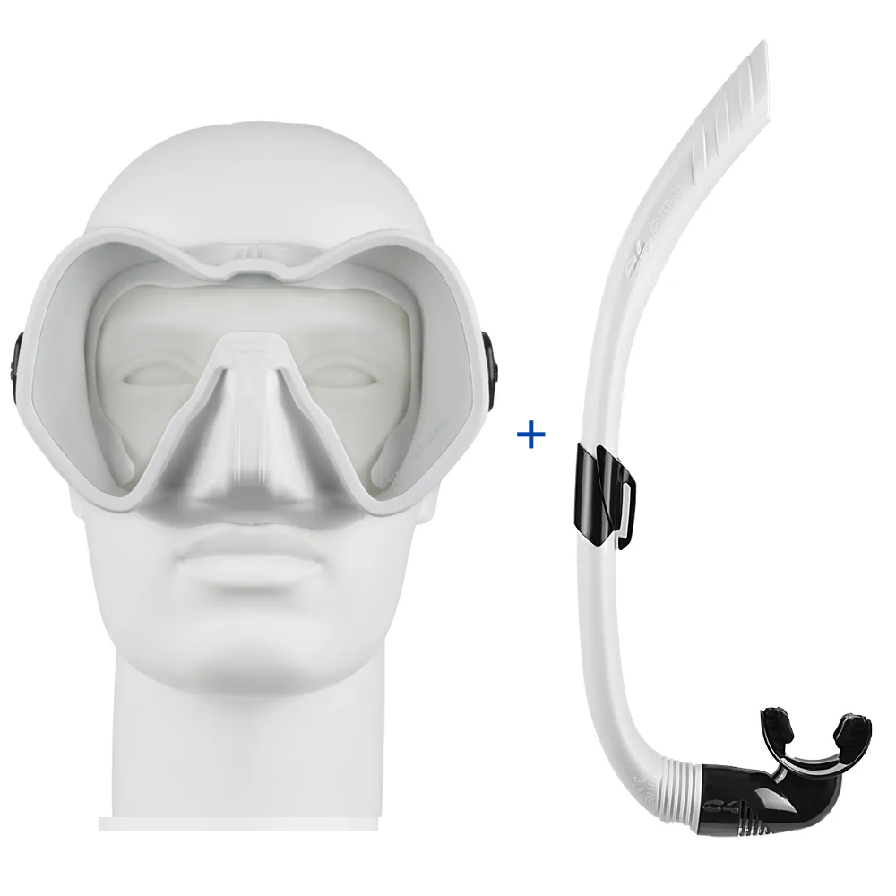 C4 Skyline Mask with C4 Meltemi Snorkel