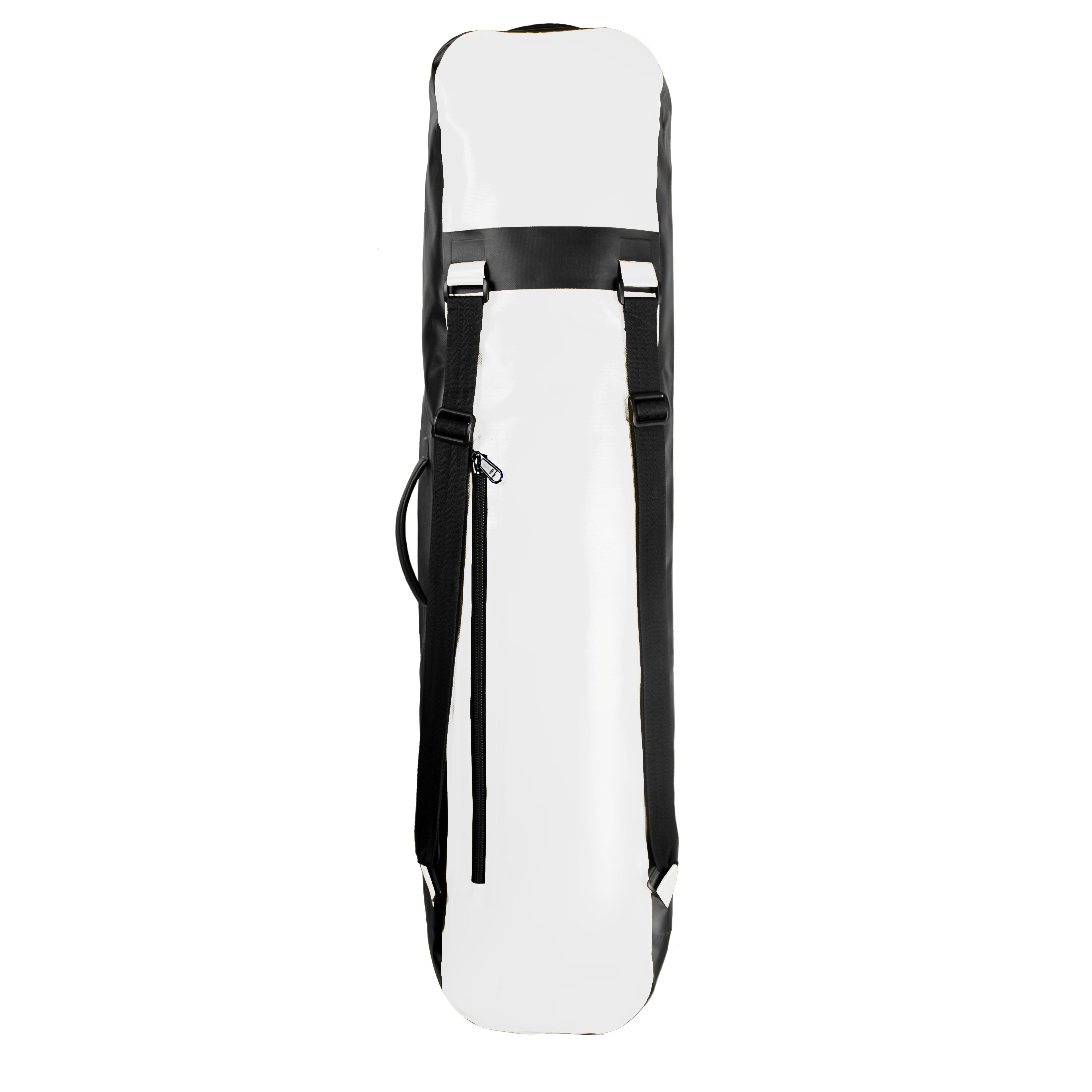 2BFREE Long Fins Bag - White back side showing two shoulder straps