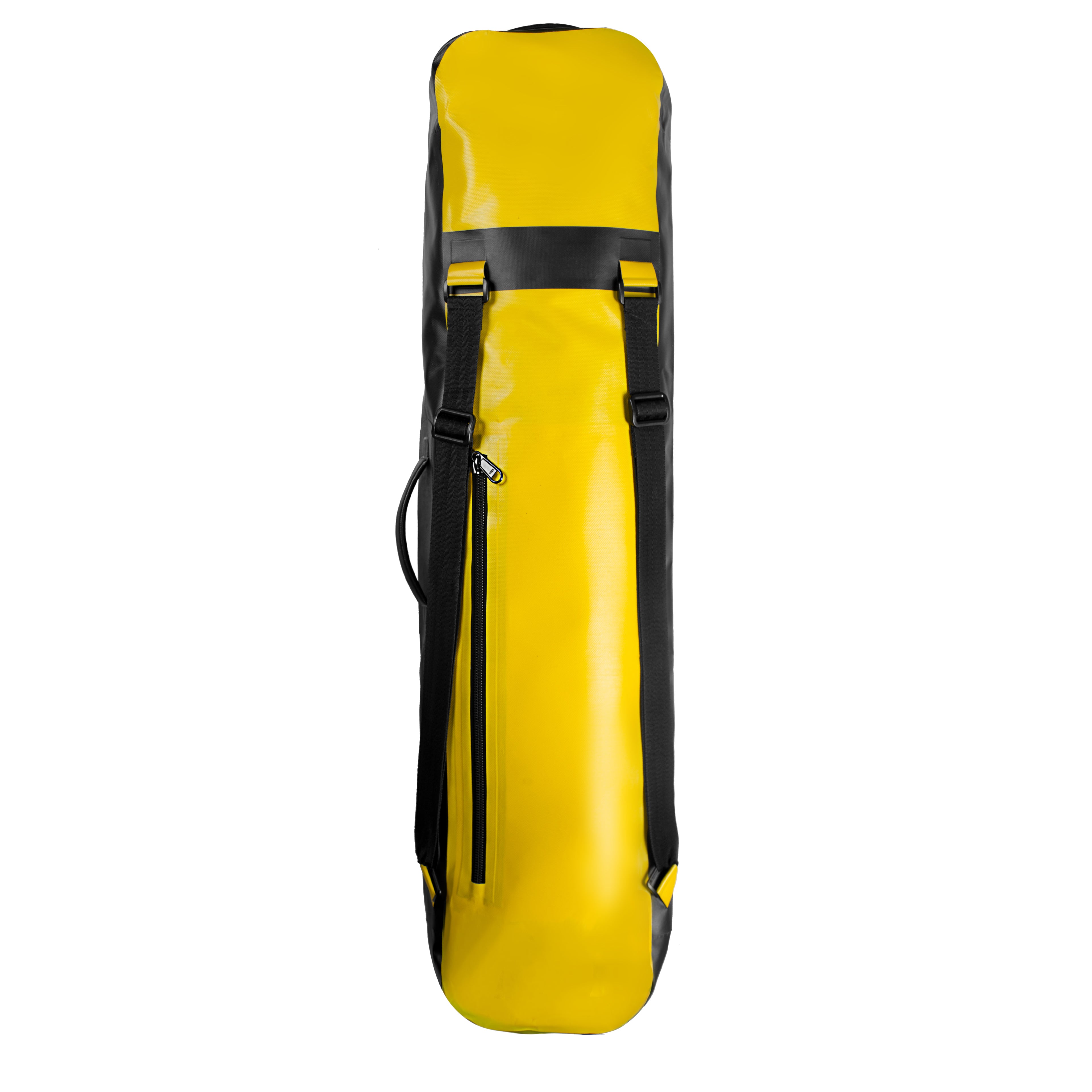 2BFREE Long Fins Bag - Yellow back side showing two shoulder straps