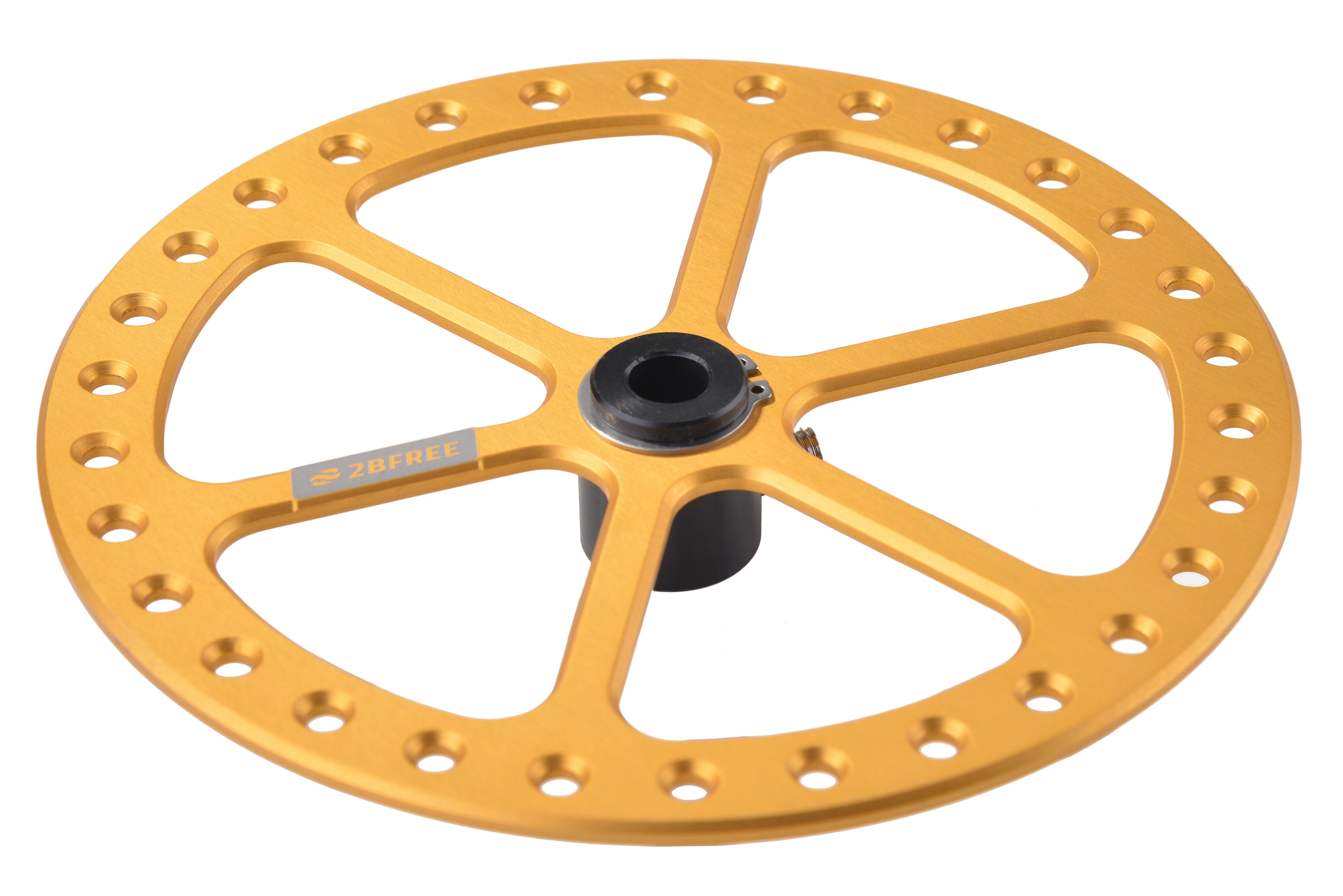 2BFREE Bottomplate in Gold angled view