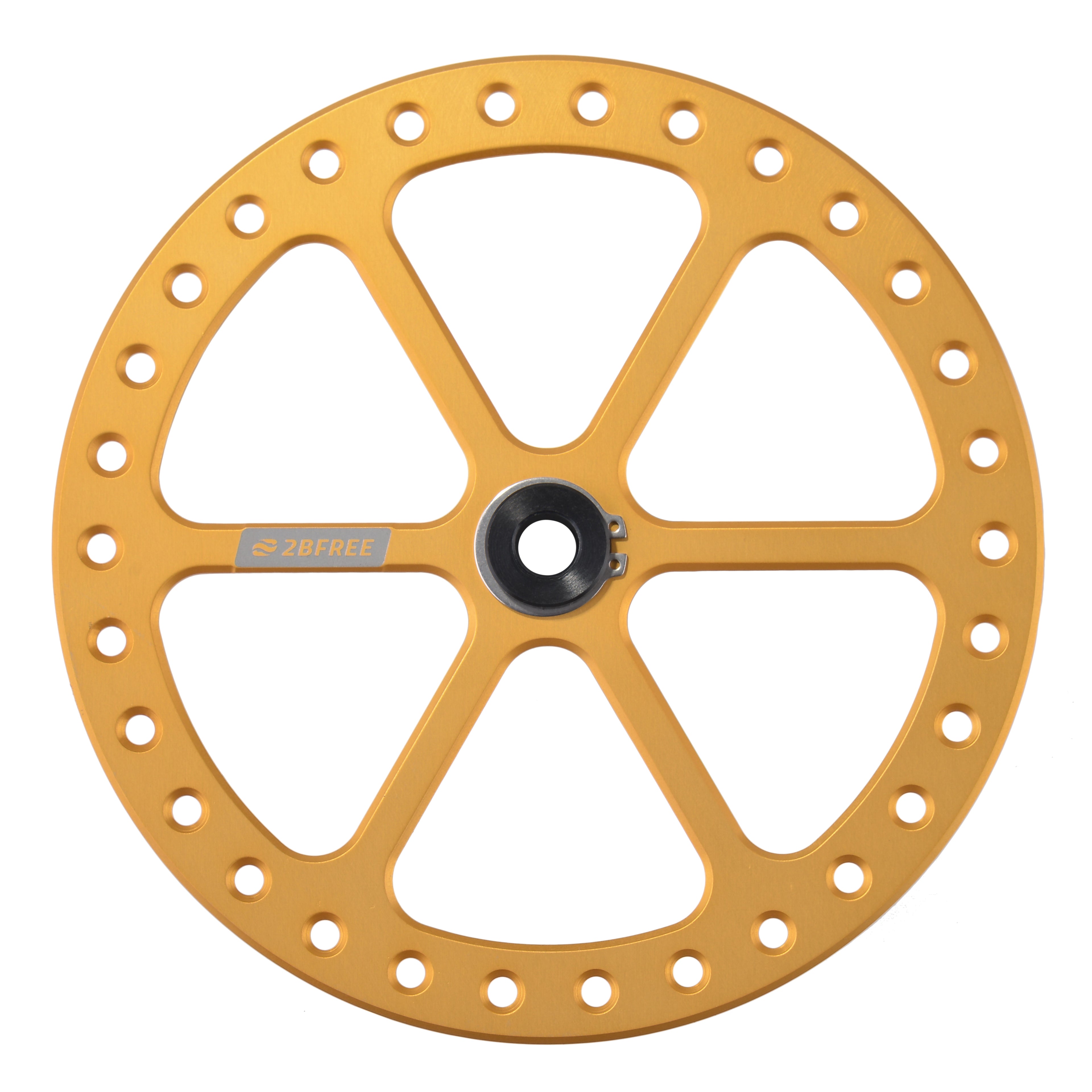 2BFREE Bottomplate in Gold top view
