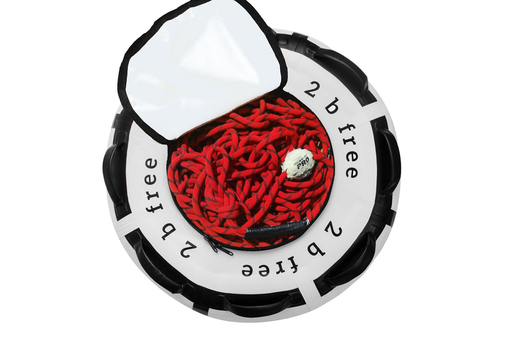 2BFREE Buoy in White - Top View showing rope packing