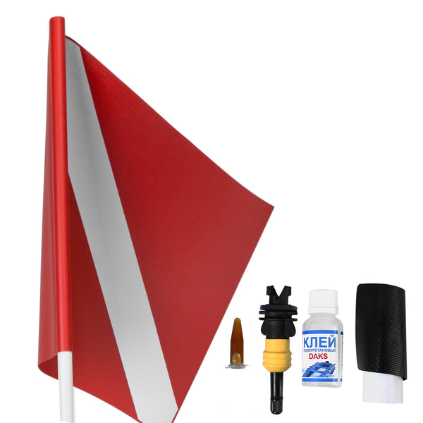 Dive Flag and repair kit included with buoy 
