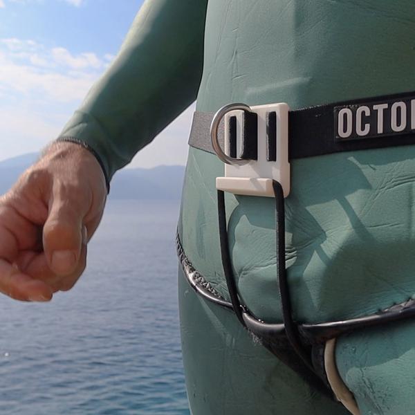Octopus 自由潛水安全繩 含無蹼腰帶