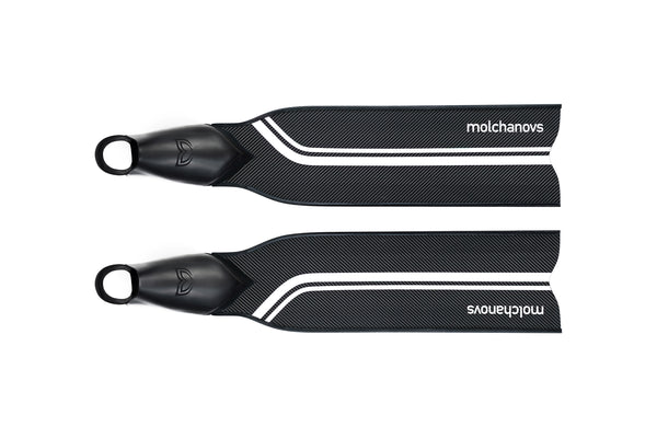 Molchanovs Competition Bifins 2x Carbon (CB2x) in white