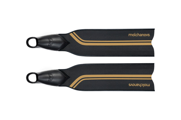 Molchanovs Competition Bifins 2x Carbon (CB2x) in gold